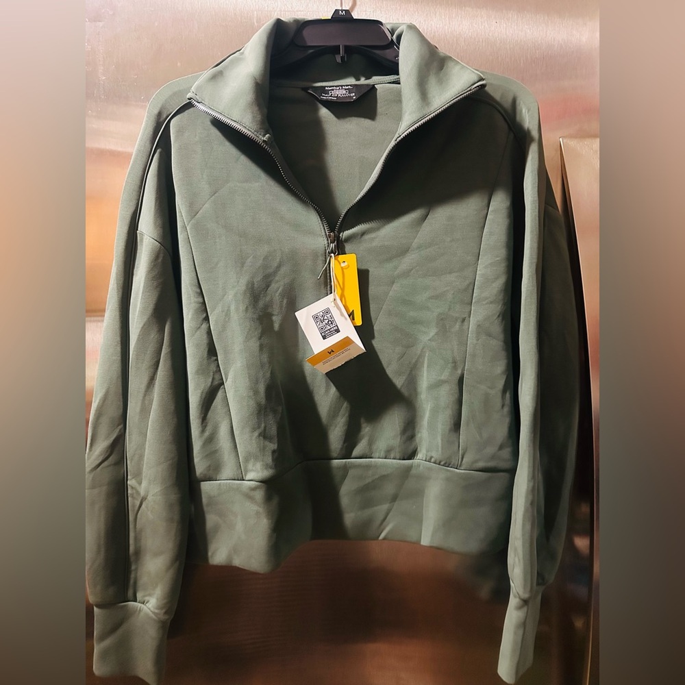 Olive Green Half -Zip Pull Over or Sweatshirt
